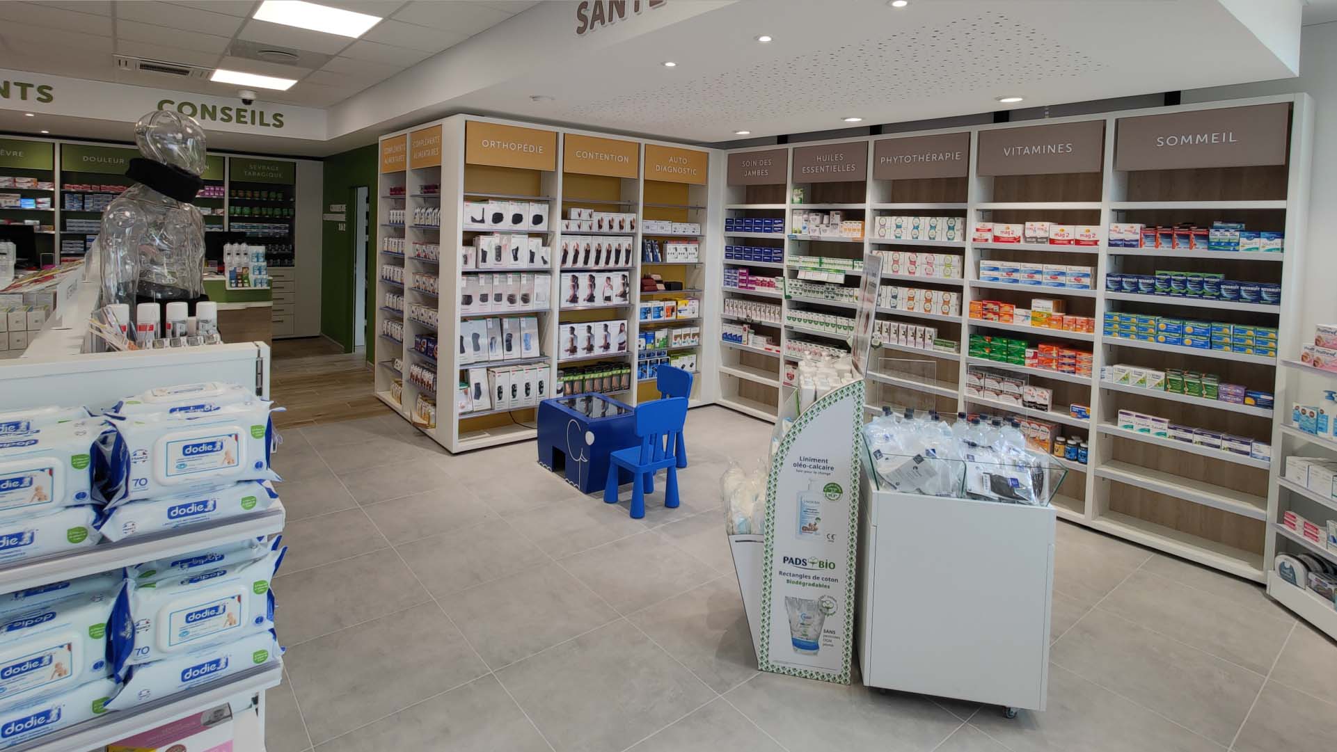 espace santé bac de rangement médical