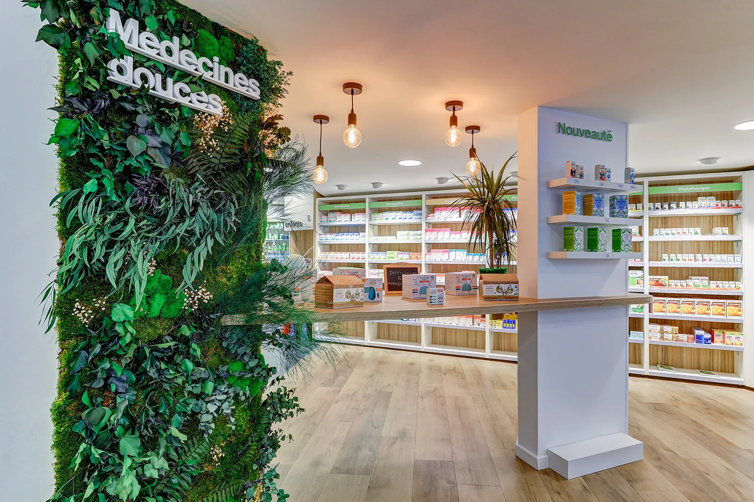 Réagencement Espace Nature en pharmacie